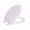 Jones Stephens White Deluxe Molded Wood Toilet Seat, Closed Front, Cover, Slow-Close, QuicKlean Hinges, Round C013WDS00 - alternate 1