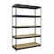 Hirsh Boltless Shelving Unit, 18 in D x 48 in W x 72 in H, 5 Shelves, Steel 17313 - alternate 1