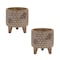 Homeroots Set of Two Brown Polyresin 3 Ounce Bumble Bee Pot Planters, 2PK 518002 - alternate 1