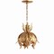 Jonathan Y Anne 12" Adjustable Metal LED Pendant, Gold JYL9509A - alternate 5