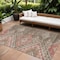 Homeroots 10' X 14' Brown And Terra Cotta Southwestern Washable Indoor Outdoor Area Rug 603538 - alternate 1