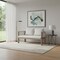 Homeroots 59" Beige Polypropylene Sofa 667649 - alternate 4