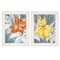 Homeroots Set Of Two Tiger Lilies 1 White Framed Print Wall Art, 2PK 406032 - alternate 1