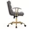 Leisuremod Regina Modern Executive Leather Office Chair, Titanium Grey RO19GRL - alternate 2