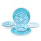 Elama Telly 12 Piece Melamine Dinnerware Set in Teal EL-TELLY - alternate 4