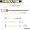 Kable Kontrol Numbered Write-On Flag Zip Tie Tags, 6in L, 60 Lbs Strength, 100 Pcs, Yellow, 100PK CTWOS-NF-6-60-YW - alternate 2