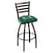 Holland Bar Stool Co 30" Blk Wrinkle Hawaii Swivel Bar Stool, Ladder Back L01430Hawaii - alternate 1