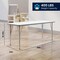 Flash Furniture Wren 60 in x 24 in Adjustable Height Activity Table, Thermal Laminate Top, Short Legs, White XU-A2460-REC-WHT-T-P-GG - alternate 2