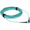 Add-On 30M Mpo F/F Om4 Aqua Fiber Patch Cbl ADD-MPOMPO-30M5OM4P - alternate 5