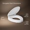 Kohler Hyten Slow Close Elongated White Plastic Toilet Seat 25875-0 - alternate 4