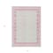 Homeroots 5' X 8' Pink And Ivory Striped Washable Indoor Outdoor Area Rug 610493 - alternate 3