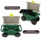 Pure Garden Rolling Garden Cart with Seat and Tool Tray for Weeding or Planting Green 75-MJ2011 - alternate 4