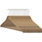 Nahanco 17in Low Gloss Natural Wooden SlimLine Suit Hanger w/ Pant Bar, 50PK SL70017WB50 - alternate 3