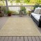 Homeroots 5' X 8' Gold And Ivory Geometric Washable Indoor Outdoor Area Rug 612125 - alternate 5