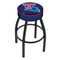 Holland Bar Stool Co 25" 4" Louisiana Tech Cushion Seat, Blk Wrinkle Base Swivel Bar Stool L8B125LaTech - alternate 1
