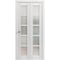 Sartodoors Sliding Closet Bi-fold Doors White Solid Core Modern Interior QUADRO4002BF-NOR-48 x 80 (2* 24x80) - alternate 1