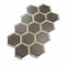 Apollo Tile Aureole 8.66 in. x 9.84 in. Matte Jet Black and Brown Porcelain Hexagon Wall and Floor Tile (8.07 sq ft/case) - 18 Sheets APLENC88GRFA - alternate 4