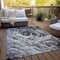 Homeroots 10' X 14' Black And Ivory Abstract Washable Indoor Outdoor Area Rug 614280 - alternate 3