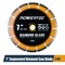 Powertec 7in Segmented Diamond Saw Blades for Wet Tile Saw, Cutting Concrete, Block, Brick 14004 - alternate 1