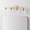 Jonathan Y Jayne 32" 4-Light Iron/Glass Cottage Rustic LED Vanity Light, Brass Gold JYL7548B - alternate 3