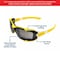 Interstate Safety Full-Seal Safety Glasses with Smoke Mirror Lens and Removable EVA Foam Gasket, Yellow, 10PK 40255-BX - alternate 4