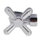 Westbrass Angle Stop, 5/8" OD x 3/8" OD, 1/4-Turn Cross Handle in Polished Chrome D105BX-26 - alternate 4