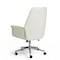 Martha Stewart Maxine Upholstered Office Chair in White/Polished Nickel GO-18301-WH-MS - alternate 3