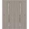 Sartodoors Sliding Closet Bypass Doors 48 x 84 inches, BASIC 3002 Oak Franko, Rails Hardware Set, Wood Solid BASIC3002DBD-DUFR-4884 - alternate 1