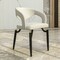 Leisuremod Entice Modern Leather Dining Chair with Iron Legs Open-Back Design in Grey EC60GR - alternate 5