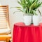 Smarty Had A Party 84 Red Round Disposable Plastic Tablecloths 96 Tablecloths, 96PK 823270-RD-CASE - alternate 1