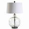 Jonathan Y Rae 26.5" Glass/Metal LED Table Lamp, Clear/Black JYL1067A - alternate 5