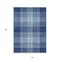 Homeroots 10' X 14' Navy Blue Black And Ivory Plaid Washable Indoor Outdoor Area Rug 596350 - alternate 4