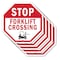 Signmission Stop Forklift Crossing, 10 inch X 10 inch, Aluminum Metal Signs, 5PK OC-A-5Pack-10-55 - alternate 1