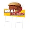 Signmission Mexi Burgers Die Cut Yard Sign & Stake outdoor plastic coroplast window, C-DC-2436-DS-Mexi Burgers19 C-DC-2436-DS-Mexi Burgers19 - alternate 1