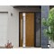 Vdomdoors Steel Door Deux 1713 Natural Oak Sidelight Exterior Black Window Stainless Inserts Single Modern Pa DEUX1713EXD-OAKB-W36+12 x H80-Right-hand Inswing - alternate 3