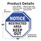 Signmission Notice Restricted Area Keep Out, 18 inch X 18 inch, Plastic Sign, 2PK OC-P-2PACK-18-176 - alternate 4
