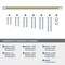 Amerock Esquire 18 inch 457mm Center-to-Center Polished Nickel/Golden Champagne Appliance Pull BP54041PNBBZ - alternate 3