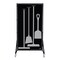 5S Supplies Housekeeping Shadow Board Broom Station V6, Black / Gray Shadows, Kit, No Text HSB-V6-BLACK/GRAY-KIT-NO TEXT - alternate 1
