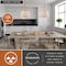 Vaxcel Marion 1-Light Mystic Gold Mid-Century Modern Pendant with White Fabric Shade P0435 - alternate 3