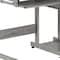Homeroots 38" Gray Wood and Stainless Steel Computer Desk 723729 - alternate 4