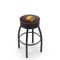 Holland Bar Stool Co 30" 4" Ferris State Cushion Seat, Blk Wrinkle Base Swivel Bar Stool L8B130FerrSt - alternate 1