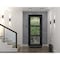 Vdomdoors Front Exterior Prehung FiberGlass Door Clear Glass See-through / Manux 8555 Matte Black Clear Glass MANUX8555EXD-BLK-W12+30+12 x H80-LH - alternate 3