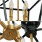 Jonathan Y Plains 12" 4-Light Modern Farmhouse Metal Open-Frame Pagoda LED Semi Flush Mount Mini Lantern, Dark G JYL7610H - alternate 3