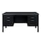 Regency Mesa Steel Double Pedestal Teacher's Office Desk 60in x 30in, Grey Top, Black Base 66266DPGYBK - alternate 3