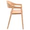 Leisuremod Rivo Collection Elegant Dining Chair in Natural Wood, 2PK RC20NW2 - alternate 3