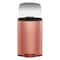Happimess Connor Rectangular 13.2-Gallon Trash Can with Soft-Close Lid and FREE Mini Trash Can, Rose Gold HPM1006D - alternate 3