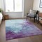 Homeroots 3' X 5' Sky Blue And Purple Abstract Washable Indoor Outdoor Area Rug 604839 - alternate 3