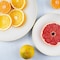 Smarty Had A Party White with Gold Rim Organic Round Plastic Dinnerware Set (120 Dinner Plates+120 Salad Plates), 240PK 930WHGVP-CASE - alternate 4