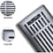 Sierra Grates 4 in. H X 10 in. W Powder Coat Steel, Granite Grey Floor Register LIN410-GRY - alternate 2