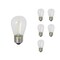 Bulbrite 11-Watt Equivalent S14 Clear Edison LED Light Bulb Warm White, 6PK 862154 - alternate 1
